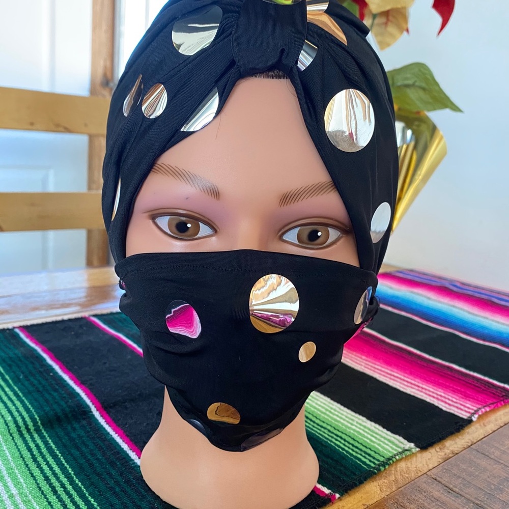 Turban with matching mask